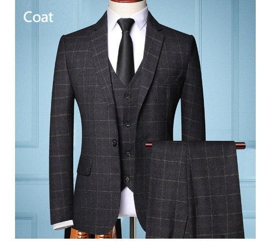 Three-piece suit for men