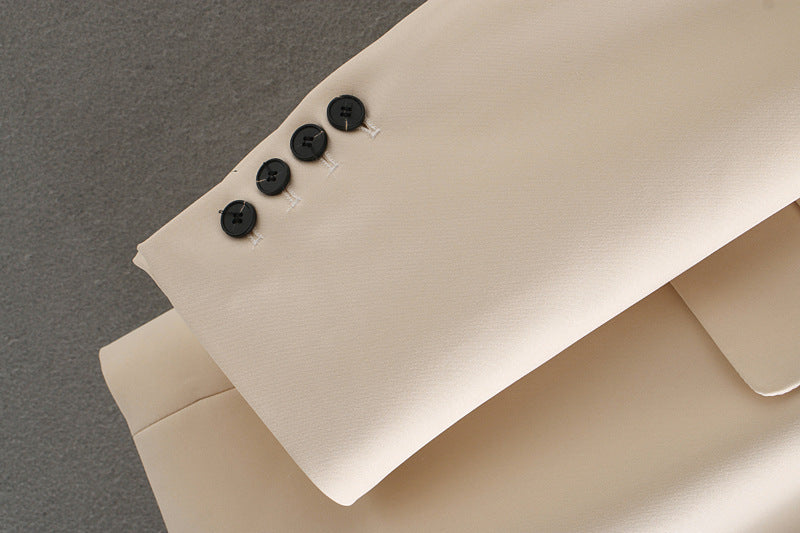 Drape commute one button blazer