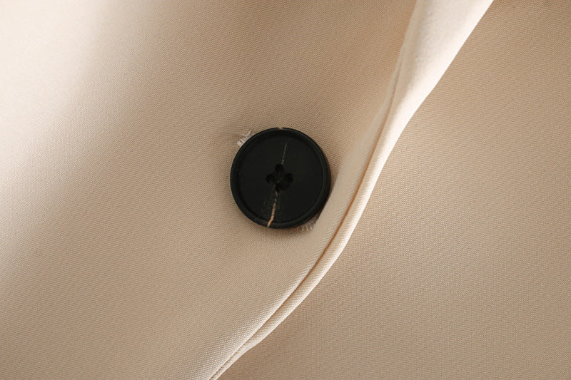 Drape commute one button blazer