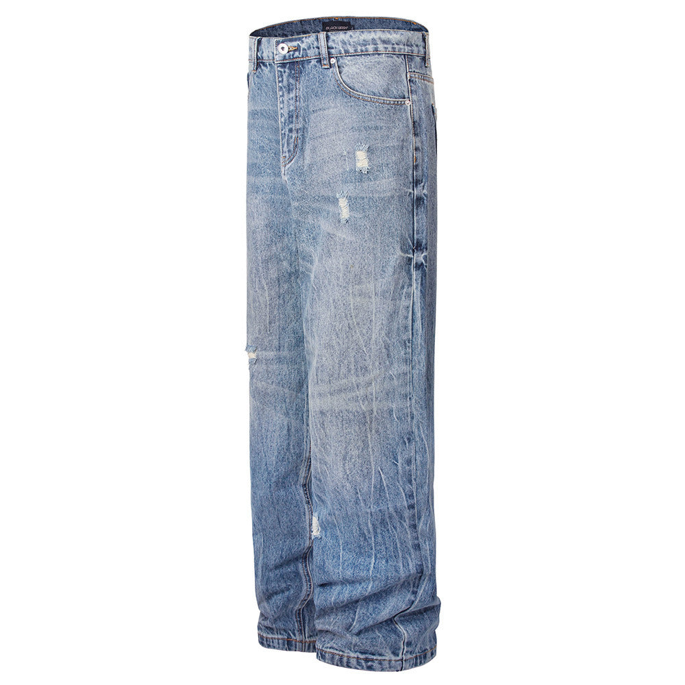 Fashion American Street Ripped Jeans Men